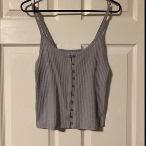 Grey Cropped Tank